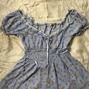 Women's Blue Playsuit-romper